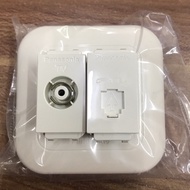 TV OUTLET SWITCH + PHONE OUTLET