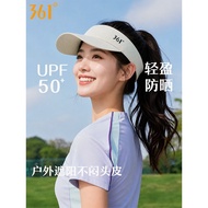 361°Summer Empty Top Sunscreen Hat Men Ultraviolet Protection Outdoor Sports Running Sunshade Sun Pe