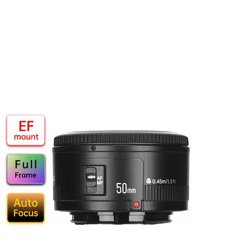 Yongnuo YN50mm F1.8 Large Aperture Auto Focus Small Camera Lens With Super Bokeh Effect For Canon EO