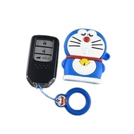 Doraemon Car Key Case for Honda Vezel City Civic Br-V Hr-Vcrv Pilot Accord Jazz Jade Crider Odyssey Accessories Lady