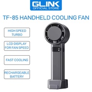 Glink Ice-ceramic Portable Cooling Handheld Fan TF85 with Rechargeable Battery, LCD Display