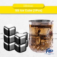 Won't Absorb Smell Reusable Stainless Steel Ice Cube 304 Food Grade Ice Cube Stone Rocks Whiskey Cub