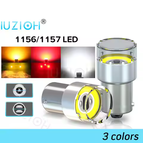 IUZIOH 2PCS 12V 24V Led Bulb Car Light 1156 BA15S 1157 BAY15D P21/5W Backup P21W S25 R5W Tail Parkin