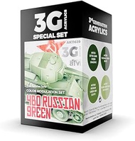 AK Acrylics 3Gen AVF Set AK11639 Modulation 4BO Russian Green 3G (4x17ml)