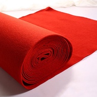 Opening Exhibition Red Carpet Wedding Red Carpet Disposable Coil Foyer Big Red Thickened Non-Woven C