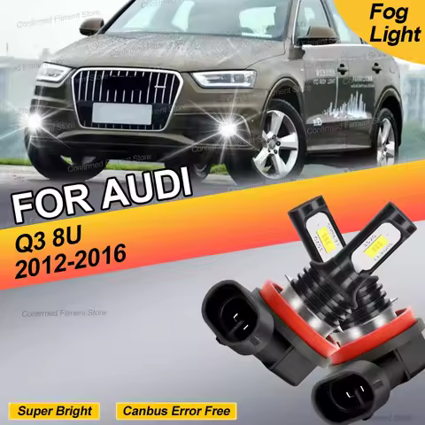 2Pcs 6000K H7 LED Bulb 22000LM LED Car Light Upgrade Chip Canbus Car Front Fog Lamp For AUDI Q3 8U 2