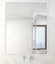 70*120cm Rectangle White small mirror toilet bathroom high quality standard nordic european airbnb indoor home furniture simple modern trendy Bilik air tandas cermin kecil bulat emas berkualiti tinggi standard nordic european style airbnb perabot rumah