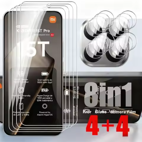 8 in 1 Tempered Glass For Xiaomi 15T Pro 5G Camera Glass Xiaomi15T Xiaomi15TPro 15 T T15 Mi 15TPro H