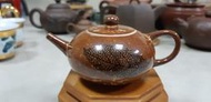 《就是愛壺》金門陶瓷紫金釉彩壺 早期壺品相優 保存完整