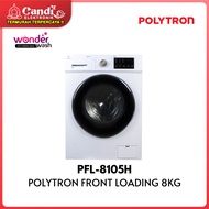 POLYTRON MESIN CUCI FRONT LOADING 8Kg PFL-8105H / PFL8105H