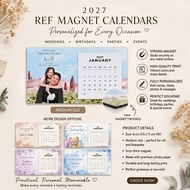 2027 Calendar Ref Magnet Personalized | Wedding Birthday Christening Souvenir Giveaway