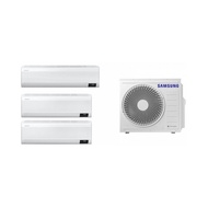 Samsung三星3/4匹+3/4匹+2匹1拖3機無風變頻冷暖多聯式掛牆分體式冷氣機AJ068TXJ3KH/EA+AJ020+AJ020+AJ050