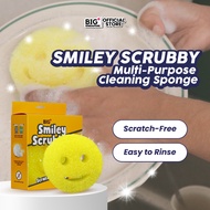 BIG+ Smiley Scrubby Scratch-Free Multipurpose Dish Washing Sponge Toilet Scrubber Kitchen Sponge