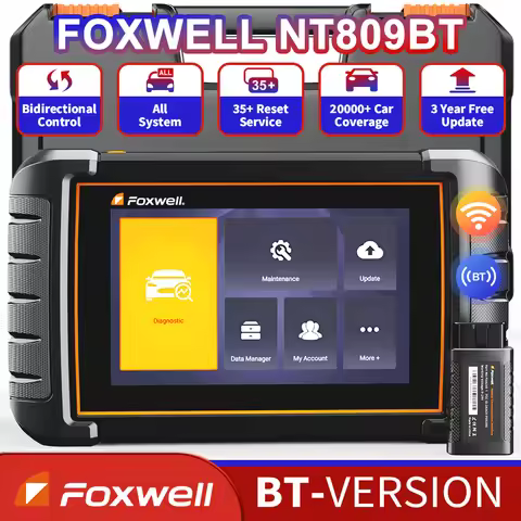 FOXWELL NT809BT Bidirectional Scan Tool All System Car Diagnostic Scanner Wireless Code Reader with 