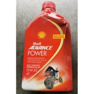 Shell Advance 15W-50 POWER Fully Synthetic 4T oil 1L