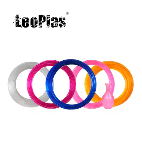LeoPlas Transparent TPU Filament 1.75mm Flexible 10 and 20 Meters Sample 95A Shore Hardness For FDM 