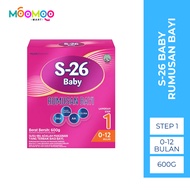 S-26 Baby / Rumusan Bayi (Baby Formula) / Langkah 1 (Step 1) / 0-12 Bulan / 600G / Exp: 06/05/2027