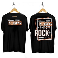 Latest Distro Men's Short Sleeve T-shirt with X JAPAN ROCK Motif / Cool T-shirt