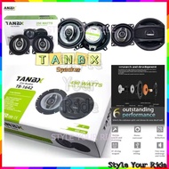 TB TANBX GERMAN TB-1042 4" / TB-1342 5” / TB-1642 6" / TB-6942 6"X9" 3-WAY Car Speaker System Bass C