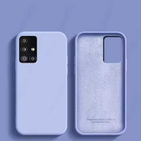 Fashion Full Protection Cover Liquid Silicone Phone Case For Samsung Galaxy A51 A515 A 51 Lens Camer