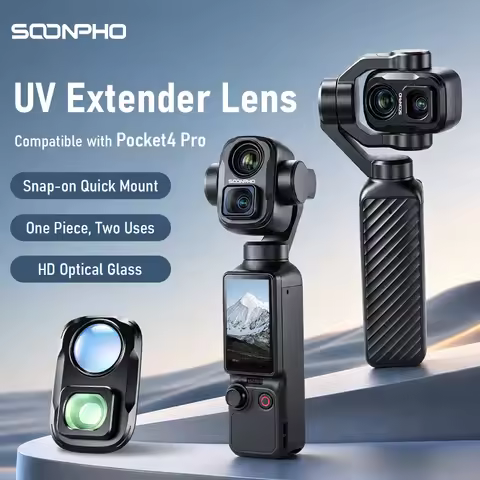Soonpho Magnetic Filter Set DJI Pocket 4P Filter Set with Base CPL 1/4 Black Mist Lens Filter Set Sp