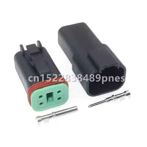 4 Pole DT06-4S DT04-4P Black Colour Waterproof Electrical Plug Auto Wiring Harness Connector For Deu