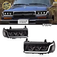 LED Headlight For Toyota Land Cruiser LC80 1990-2002 DRL Projector Lens Headlamp Accessories