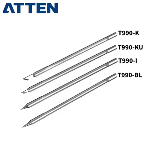 ATTEN T990-I/K/KU/B/BL/B2/B3/B4 Soldering Tips for ST-990 ST-8602D ST-8902D Welding Iron Tip Replace