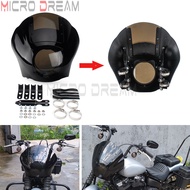 Smoke Wind Shield Motorcycle Headlight Fairing For Harley Dyna Sportster XL Iron 883 XL883N 1986-199