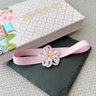 桜の御朱印帳バンド　さくら結び　薄ピンク