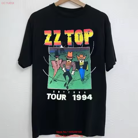 Vintage 90s 1994 ZZ Top Antenna Tour Black All Size T Shirt vintage Washed fashion Top For Everyday 