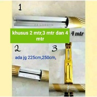 FULLSET CURTAIN RODS SIZE 2M, 225M, 250M,3m, 3.5m, 4M