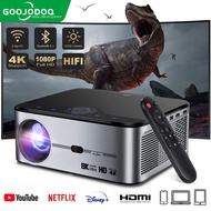 GOOJODOQ WiFi Mini Projector Upgraded Full 8K HD Movie Projector with Synchronize Smartphone Screen 1080p 12000 Lm