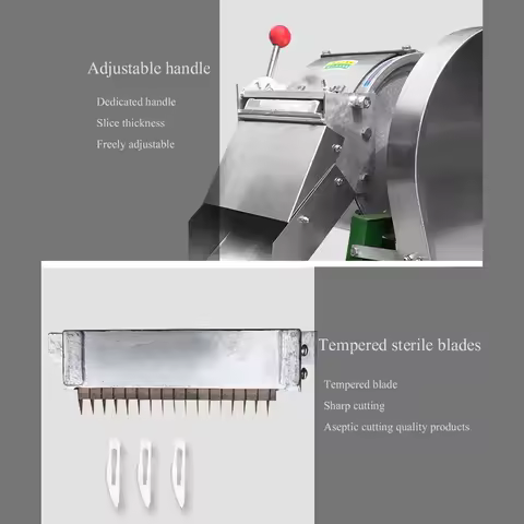 PBOBP Electric Potato Carrot Ginger Slicer shred Vegetable Cutter Multi-function Automatic Commercia