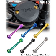 WR3 Titanium Tube Cap Bolt M4 x 45mm Tube