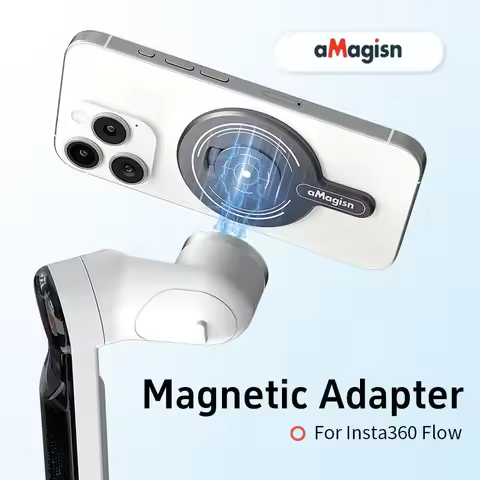 aMagisn for Insta360 Flow Powerful Magnetic Adapter for MagSafe Action Camera Magnetic Plate with Me