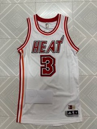 Adidas Nba wade 熱火 白 復古 球衣 jersey size m team issue