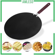 [Amleso] 30cm Nonstick Frying Indian Tava Dosa Chapati Pan Flat Skillet Griddle Pan