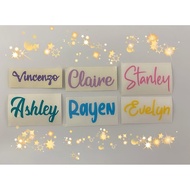 * BUY 4 FREE 1 *  Customized Name Sticker | Label sticker | Premium Vinyl Sticker Cut Out | Personalized Name for Gift