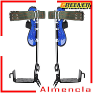 Greener เข็มปีนต้นไม้ตั้งเข็มขัดนิรภัยพร้อมเกียร์ปรับเชือกเส้นเล็กสแตนเลส สวนต้นไม้ปีนเขา Spike Spur