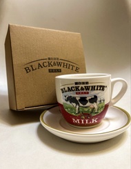 🇭🇰奶茶杯 黑白淡奶 連碟 原裝盒 香港手信 Milk Tea Cup Milk Tea Mug 2026 | 香港製造 Made In Hong Kong | 全新 New with individ