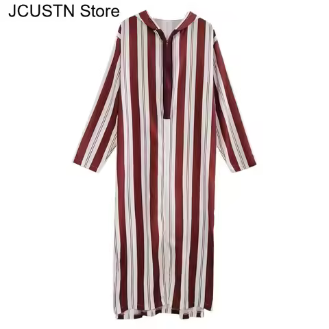 Muslim Men Clothing Kaftan Robes Pakistan Traditional Ethnic Loose Middle East Thobe Kurta Arab Abay