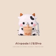 Cute Little Cow Pattern Case Fashion Airpods 3 Case Airpods Pro Case Portable Airpods Gen 2 Case Casing
