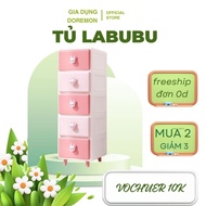 Labubu storage cabinet, cute baby shoe cabinet, folding shoe cabinet made of high quality plastic, 2