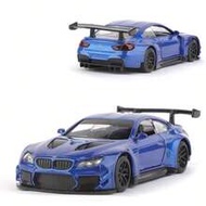 1:44 Scale Diecast BMW M6 GT3 Car Model, Children's Toy Car Decoration, Bounce-Back Car Model, Opena