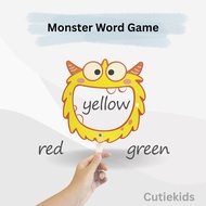 Word Game Fun Learning Monster Word Eating Game Teaching Tool Kid Toy Permainan Raksasa Alat Bantu M