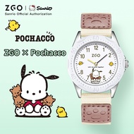 ZGO X sanrio Pochacco Children's Watch Boys' Birthday Gift Waterproof Quartz Watch 336