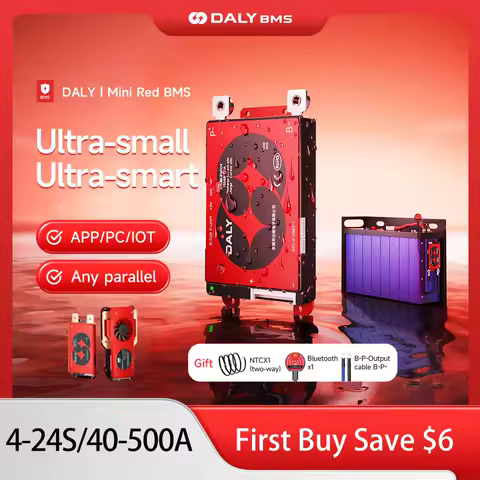 Daly Smart BMS LiFePo4 4S 12V BMS 8S 24S 72V 48V 16S 100A 150A 200A 250A 300A 3.7V Li-Ion BMS 7S 13S
