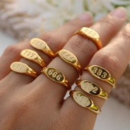Number Stamp Ring Repeat Number 111 222 333 999 Number Ring Ring