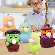 Squishy Toy Cute Animal Squeeze Spit Bubble Toy Decompression Fidget Antistress Sensory Stress Relief Toy Halloween Gift For Kid